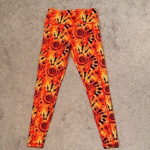 CVG bright orange full length leggings